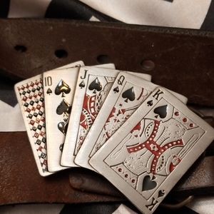 Royal Flush Belt Buckle